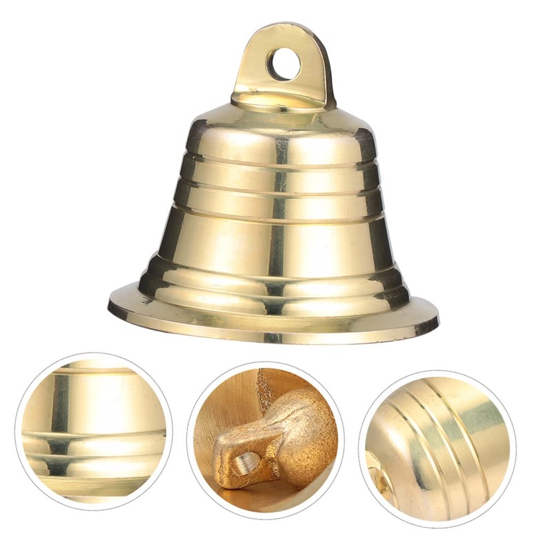 Ipetboom 1Pc Golden Brass Jingle Bell Christmas Party Decoration Craft