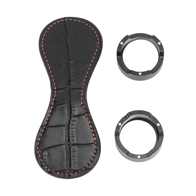 Magnetic Pocket Billiard Chalk Holder Leather Chalk Clip Billiard Pool