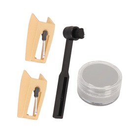 4 in 1 Record Player Needle Cleaner Kit, 2Pcs Turntable Record Player with Cleaning Brush and Cleaning Cream for Crosley for ION for Jenson for Boytone for York Yorx Player