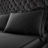 Catherine Lansfield Silky Soft Satin Oxford Pillow case Pair Black