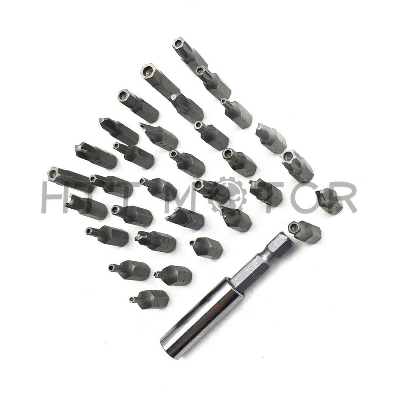 HTTMT - Tamper Proof 33Pc Security Bit Set Phillips Torx