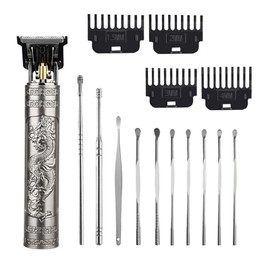 Hair Clippers for Men, Cordless Hair Clippers, Travel Small Hair Clipper, 5.9" Hair Trimmer Classical Sculpting Styling Rechargeable Hair Remover with 6 Pieces Earwax Removal Tools