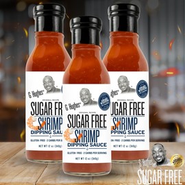 G Hughes Sugar Free, Shrimp Dipping Sauce - Shrimp Sauce, Great Tasting Healthy Sauce, Shrimp Cocktail Sauce, No High Fructose Corn Syrup, Gluten Free - 12 Oz (1-Pack)
