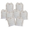 Lontenrea 8 Pcs 8x10 Inches Drawstring Cotton Muslin Bags Reusable