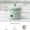 Compact Mini Rice Cooker Small Kitchen 3-Cup (Uncooked) / 6-Cup