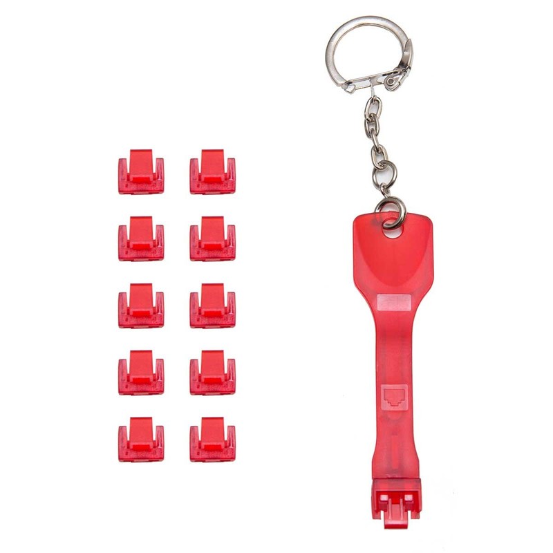 Syba RJ45 Locking Port Dust Blocker with Removal Keys Tool