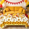 3 Pcs Sunflower Tablecloth Yellow Floral Party Table Cloth Rectangle