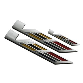 3Pcs New V Car Emblems Door Liftgate Badge V Logo Compatible with 2025 Escalade V-Series 85079675 (Chrome)