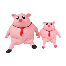 Landrain Pack of 2 Pig Squeeze Toy, Anti-Stress Toy, Squishy Anti Stress Pig