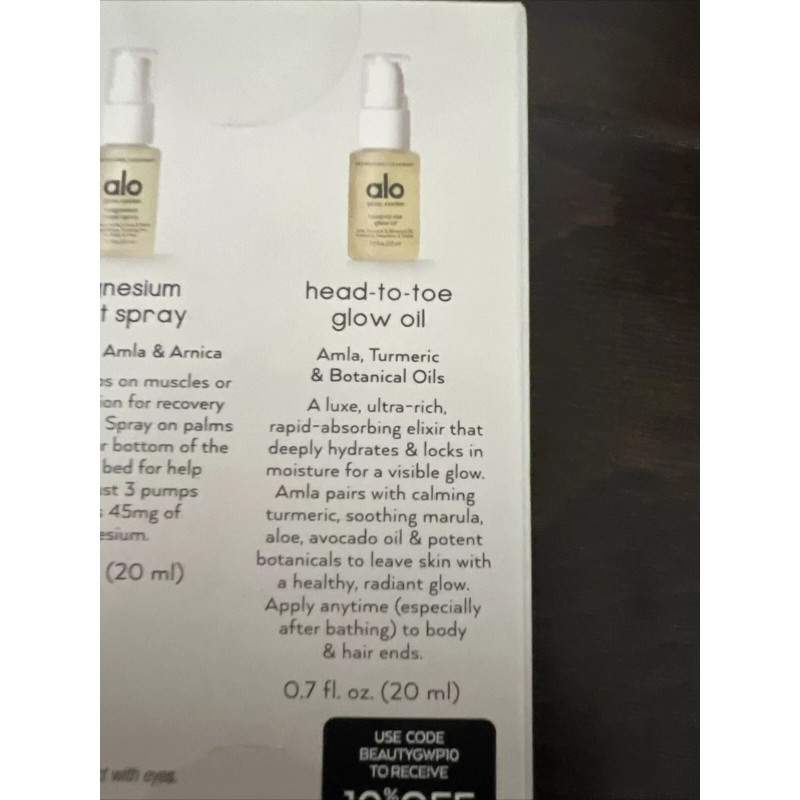 Aloe best Seller mini duo glow system