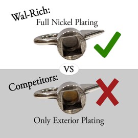 Wal-Rich Radiator Bleeding Air Valve Key Radiator Bleed Keys Set of 25, Chrome, 1707208