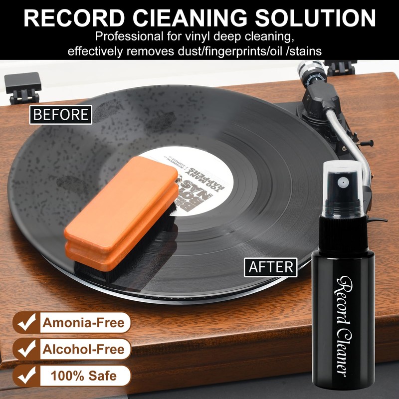 6-in-1 Vinyl Record Cleaning Kit | Vinyl Record Cleaner Kit