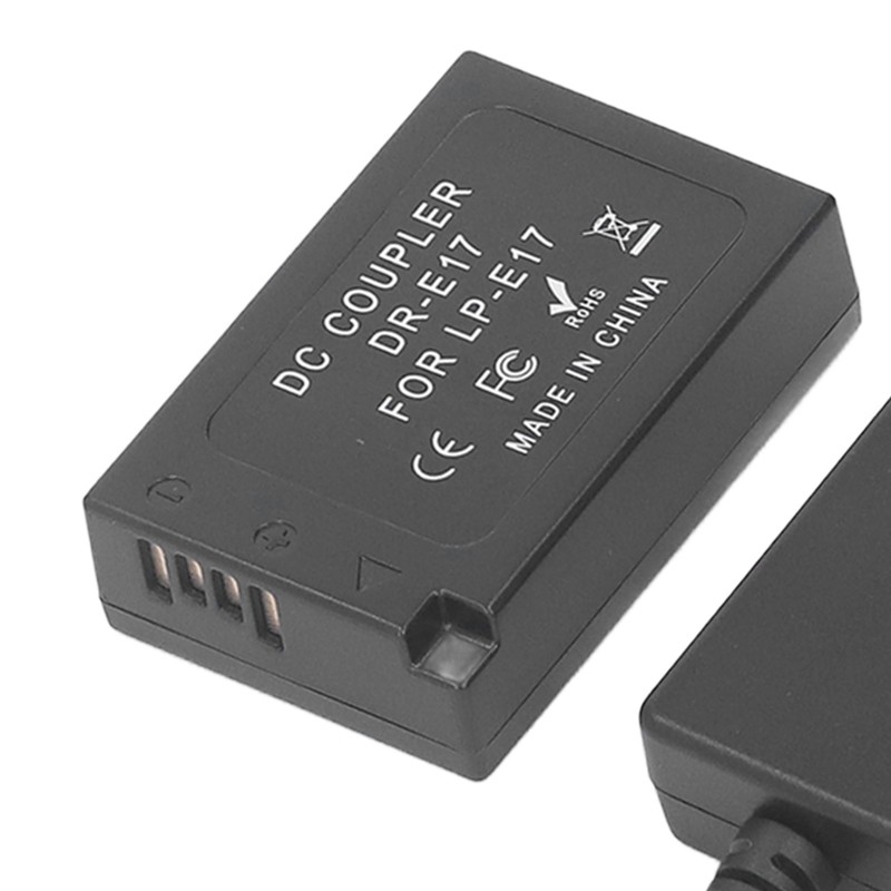 LP E17 Dummy Battery DR E17 DC Coupler with Type