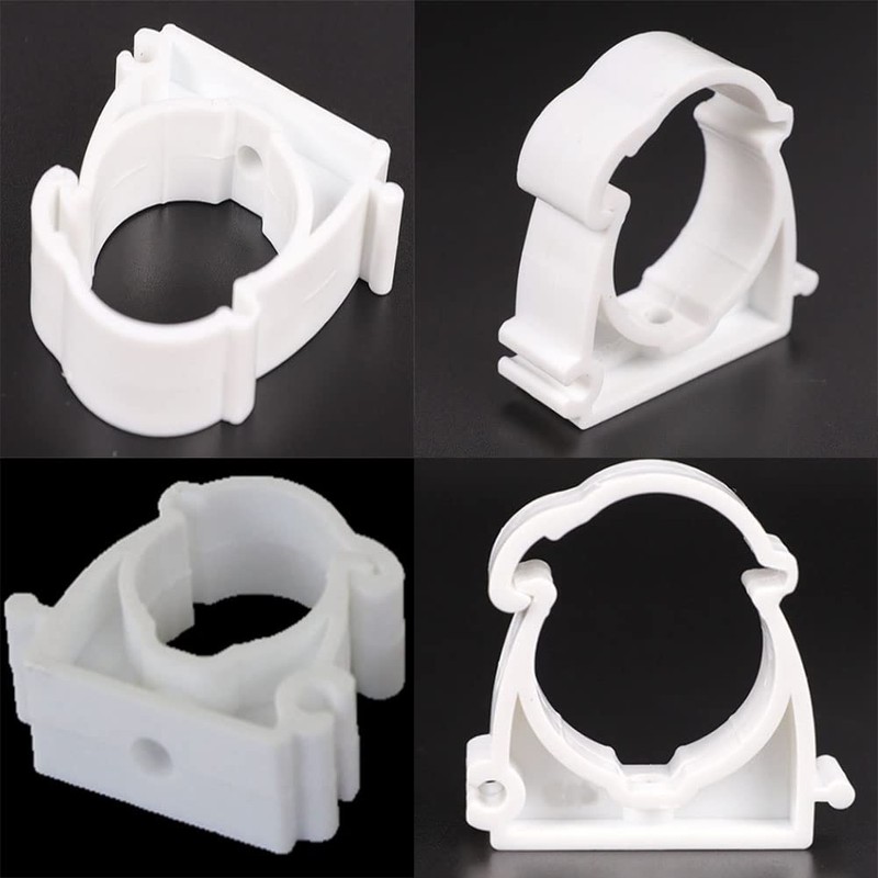 20Pcs 25mm / 0.98" Pipe Clamps Fix Support PVC Water