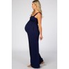 PinkBlush Navy Sleeveless Wide Leg Maternity Jumpsuit
