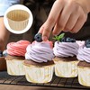 sourcing map 50 Pcs Aluminum Foil Cupcake Liners with Lids,
