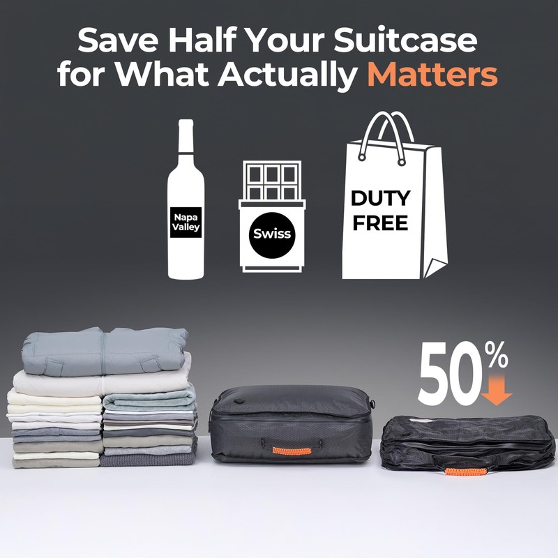 Relime Apex Series Vacuum Bags for Travel Luggage with Wireless