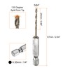 sourcing map 10pcs 1/4" Hex Shank Drill Bit 5/64" Gold