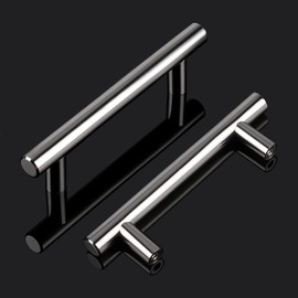 Probrico 30 Pack |3-3/4 inch Cabinet Pulls Euro T bar Drawer Pulls, Euro T bar Cabinet Handles for Bathroom/Bedroom/Kitchen, Stainless Steel Dresser Pulls Hardware, 6" Overall Length