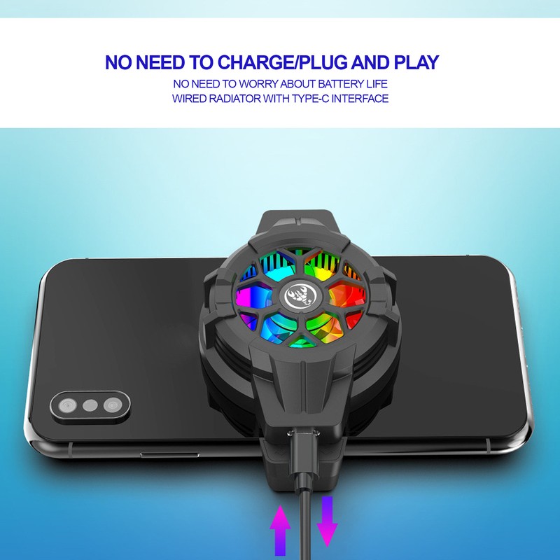 HXSJ Mobile Phone Cold Clip Radiator Phone Semiconductor Cooler Portable