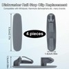 4pcs Dishwasher Upper Rack Slide Rail Stop Clips for WP8565925,