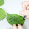 4 Packs Beautiful Green Leaf-Shaped Sticky Notes Stickers Can be