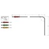 Flame Boss Replacement High Temperature Meat Probe with Straight Plug