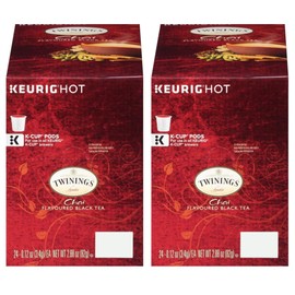 Twinings Chai Tea Keurig K-Cups, 24 Count (Pack of 2)