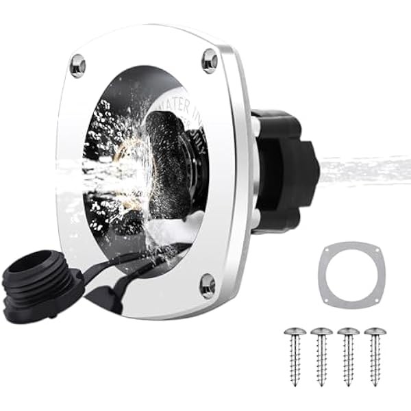 RV Water Inlet with Regulator, Built-in Check Valve & Pressure