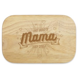 KIXY Breakfast Board Hardwood Gift Mother's Day Mother - The Best Mum in the World