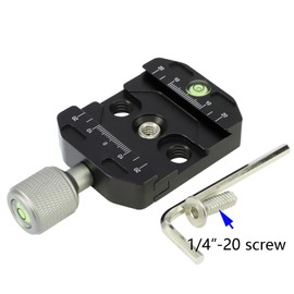 Leftfoto Quick Release Clamp for Arca Swiss Clamp Style Tripod Ball Head Universal Quick Change Seat Monopod Head Tripod Quick Release Plate