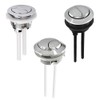Dual Flush Toilet Push Buttons, Water Tank Toilet Button, Round