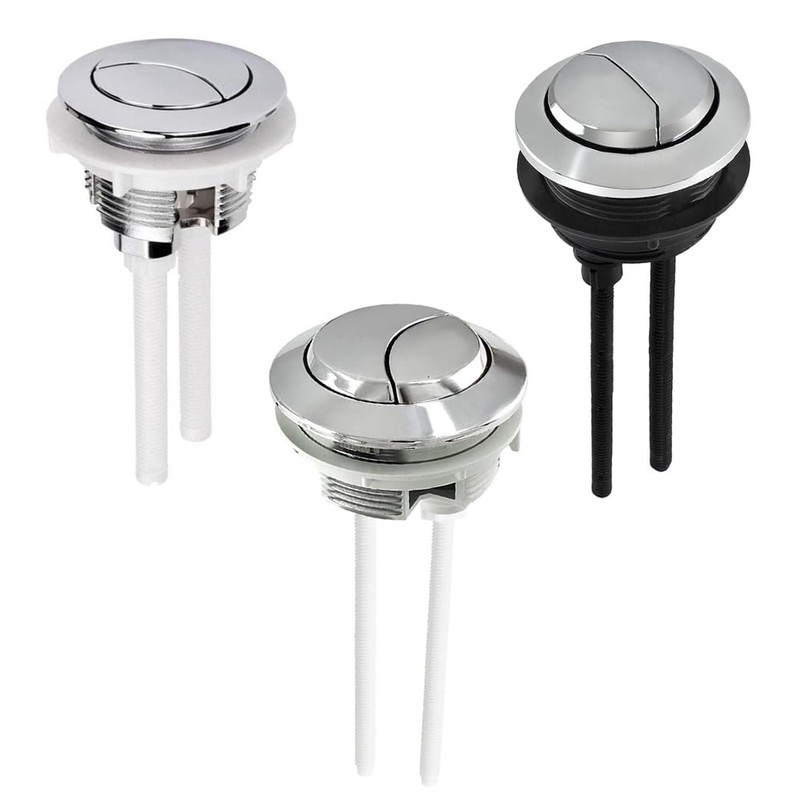 Dual Flush Toilet Push Buttons, Water Tank Toilet Button, Round