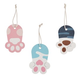 Hezhou Pack of 3 Cat Shaped Kitchen Sponges in the Shape of Cat Paws, Scratch-Resistant, Durable Sponge Holder for Worktop for Scrubbing Kitchen, Bathroom, Pots, Pans (3 Colours)