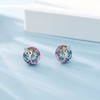 925 Sterling Silver Gymnastics Stud Earrings: Heart Gymnastics Gifts for