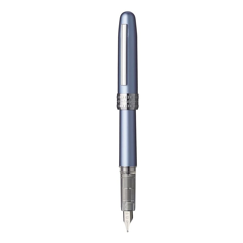 Platinum Plaisir Frosty Blue Fountain Pen (Medium)
