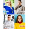 Hoolerry 15 Pcs Fake Turtleneck Bulk for Women Fake Collar