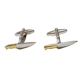 Kiola Designs Gold and Silver Toned Chef Knife Cufflinks