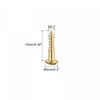 sourcing map Wood Screws M2.5 x 10mm Slotted Round Head