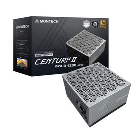 MONTECH Century II - 1200W High-End ATX Gaming Power Supply - 80 Plus Gold & Cybenetics Platinum - Fully Modular - ATX 3.1 & PCIe 5.1 Ready with 12V-2x6 Cable - 10 Years Warranty