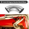 Motoforti 2 Pcs 90 Degree Mandrel Bend Elbow Car Exhaust