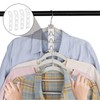 Space-saving connecting hooks for hangers, 8 pieces, plastic cabinet organiser,