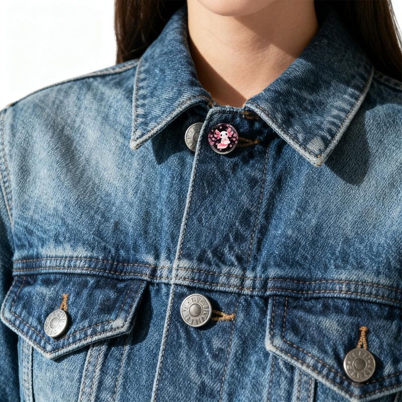Pink Axolotl Button Extenders for Jeans Pack of 4
