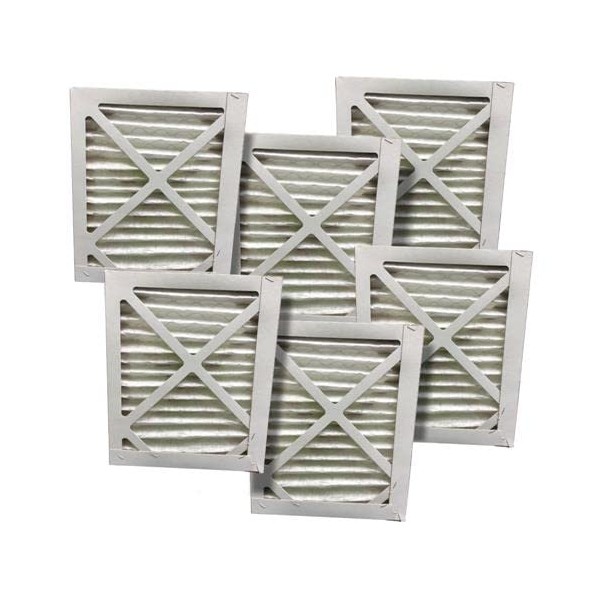 6 Pack - MERV 8 Pleated Air Filter - 9"