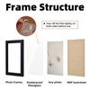 7x5 Black Picture Frame, Thin Border Photo Frame with Stand,