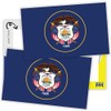 Magnet Me Up Utah Flag Sticker Decal 3x5-2 Pack, Waterproof