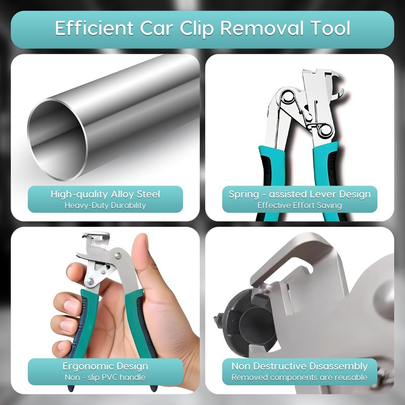 Car Clip Pliers, Disassembly Tools, Efficient Multi-Functional Auto Snap Pliers,