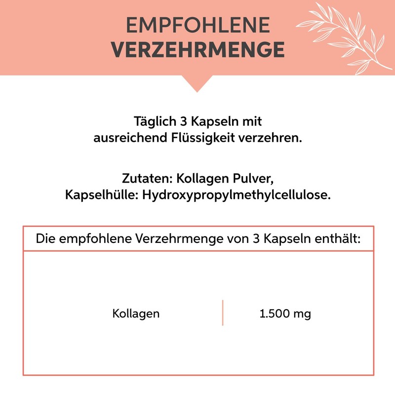Collagen Capsules Pack of 500 | High Dose 1500 mg