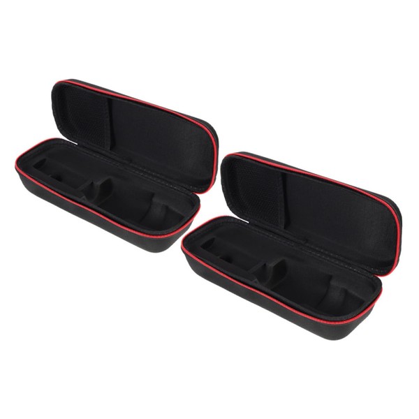 FUNOMOCYA Wireless Microphone Case for 2pcs Eva Storage Bag Zipper