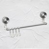 Powerful Suction Cup Stainless Steel Wall-Mounted Towel Holder for Bathroom Storage Holder